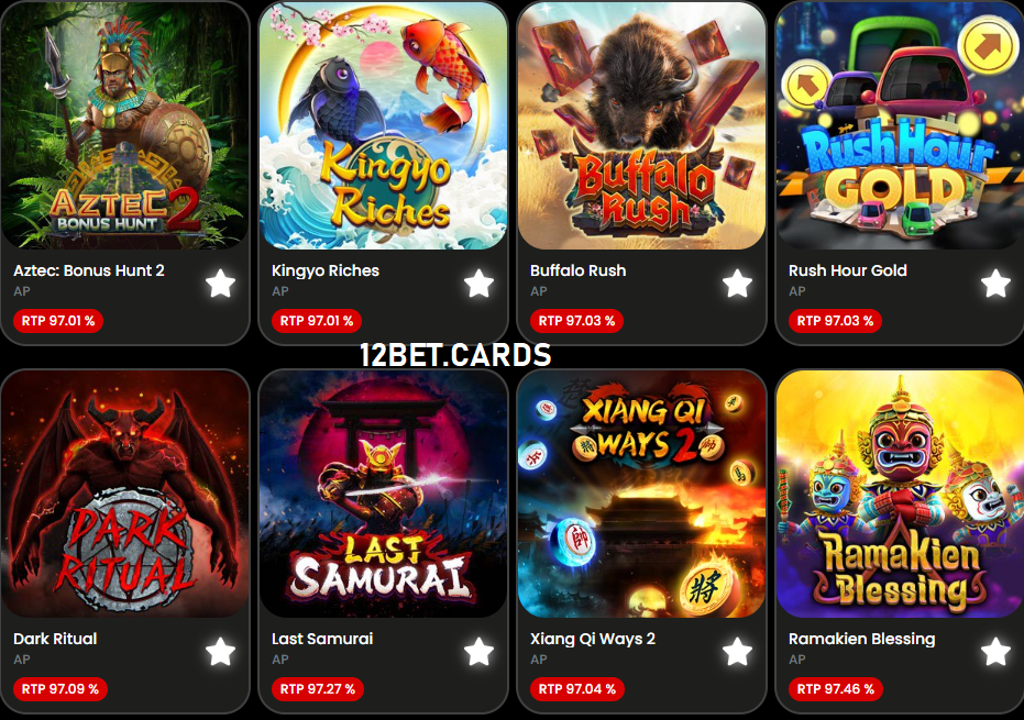 Trò chơi cá cược trực tuyến tại AdvantPlay 12bet